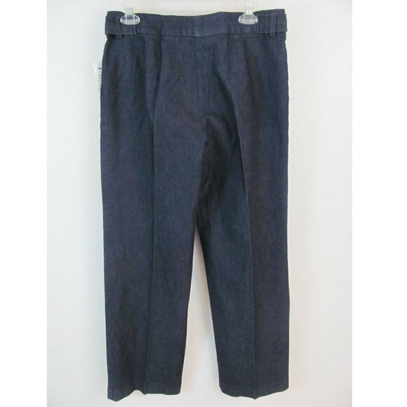 Larry Levine Jeans Pants Womens Sz 6 (30 x 31) Stretch Dark Wash Double Hook NWT - Picture 11 of 12